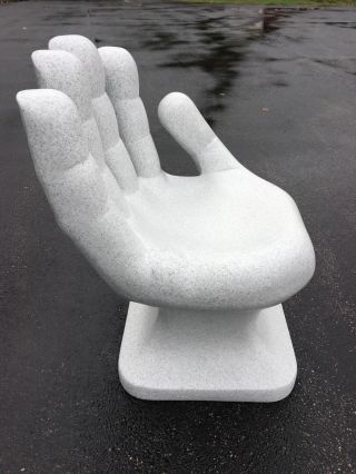 faux Granite White right HAND SHAPED CHAIR 32 