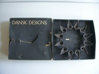 Vintage Dansk Designs Star Cluster Mid - Century Modern Taper Candle Holder 1960 