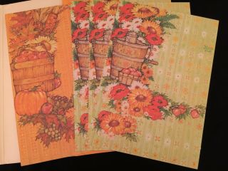 Vintage Current Four Seasons Just - A - Notes Critters Fold - A - Note Postalettes 4