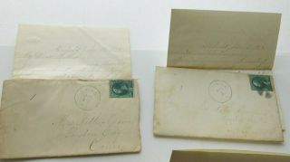 1878 Enfield CT to Preston Letters & Covers with S.  A.  & N.  E.  RR Railroad Cancels 7