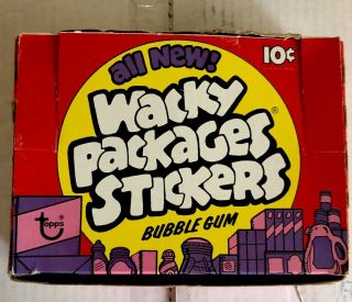 Wacky Packages 16th Series Empty Display Box.  10 Cent Veriation