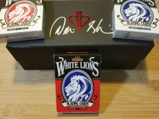 Pride Of Lions Box Set Signed By David Blaine Playing Cards Stealth Deck