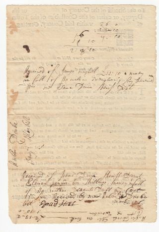 1740 Windham County Colonial Connecticut Court Document 2