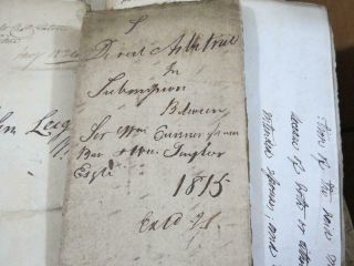 1810 ' s - 1940 ' s Ireland Family Archives - Estate Fine Correspondence 11