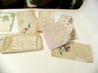 112 Handwritten Love Letters 1910 - 13 Plus Hankies Postcards Photo Laura & Jesse 5