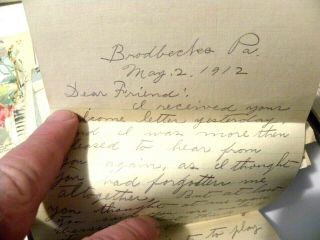 112 Handwritten Love Letters 1910 - 13 Plus Hankies Postcards Photo Laura & Jesse 6