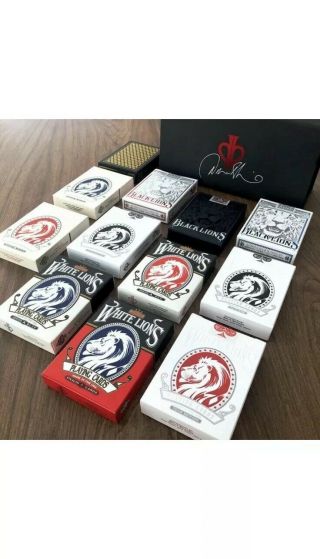 Pride of Lions Box Set Signed By David Blaine Playing Cards Stealth Deck 2