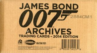 James Bond Archives 2014 Edition 12 Card Box Case Factory