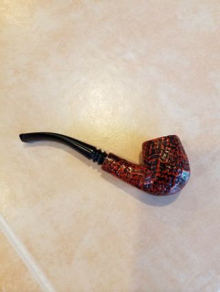 Vintage Kaywoodie Red Root Bent Estate Pipe With 3 - Hole Stinger Sanitized