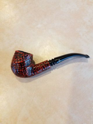 Vintage KAYWOODIE RED ROOT Bent Estate Pipe with 3 - Hole Stinger Sanitized 2