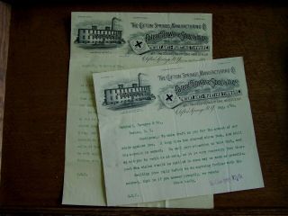 Clifton Springs,  Ny Invoice/letterheads - 1892 - Clifton Springs Mfg Co