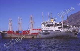 Colour Slide Of The Cargo Ship Kozani