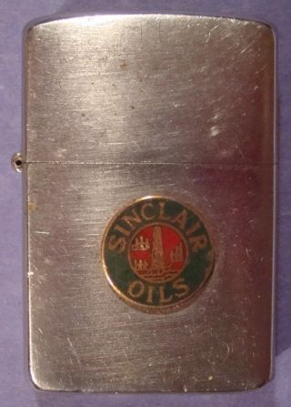 1955 Zippo Lighter With Sinclair Oils Cloisonne (4)