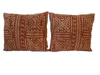 African Custom Made Mud Cloth Pillow 18 " H By 15.  5 " W