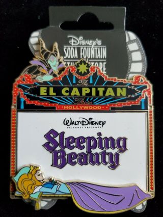 Sleeping Beauty Marquee Pin From The Disney Soda Fountain Dsf Le 300