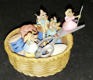 WDCC Cinderella Surprise: Mice in a Sewing Basket 1234611 w/COA 2