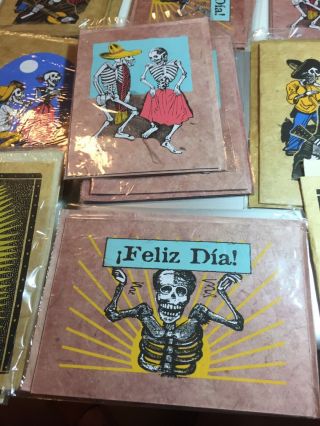 Day of the dead cards 36 with envelopes hand made in Nepal most 2