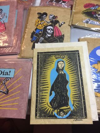Day of the dead cards 36 with envelopes hand made in Nepal most 3