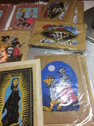 Day of the dead cards 36 with envelopes hand made in Nepal most 4