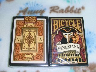 1 Deck Of Bicycle Venexiana Black Playing Cards Printed By Uspcc - S103227996915 - A