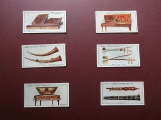 Interesting Musical Instruments Issued 1929 By L & Butler Set 25