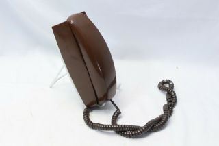 Western Electric Trimline Wall Phone Chocolate Brown Rotary Telephone 2