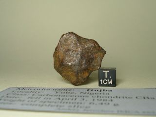 Meteorite Iron Boxhole,  Australia,  Complete Specimen 42,  7 G