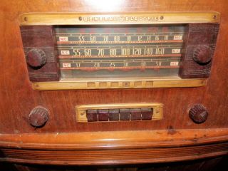 L - 915 Model General Electric Antique Tube Amp Console Radio Wood 1941 2