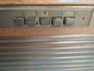 VINTAGE RCA VICTOR 28 X 5 COMPLETE RADIO WOOD CASE SHELL in GOOD SHAPE 5