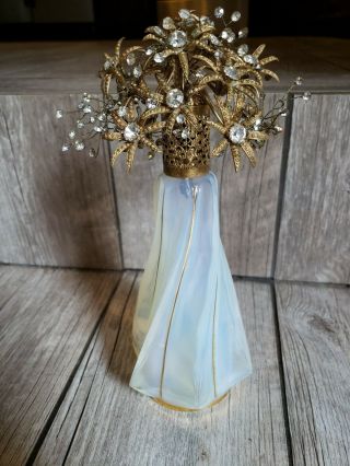 41 Vintage Irice Made In France Opalescent Perfume Bottle