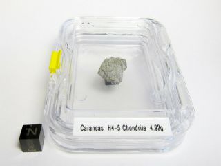 Carancas H4 - 5 4.  92g Crater Forming Fragment w/ Patch of Crust 4