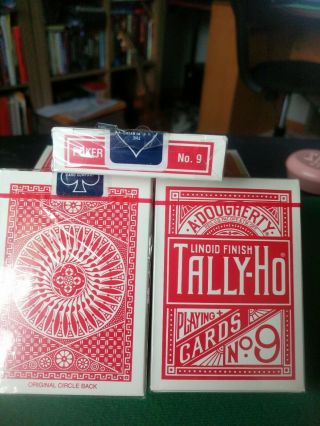 Ohio Made Tally Ho Circle Back (red) Playing Cards -