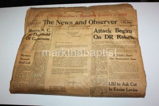 May 16 1965 The News And Observer Raleigh Nc Dominican Civil War Newspaper