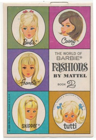The World Of Barbie Fashions By Mattel 1966 Book 2 Casey Francie Tutti Skipper