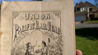 UNION PACIFIC RAILROAD ACROSS THE CONTINENT WEST FROM OMAHA 1868 BOOKLET RARE 2