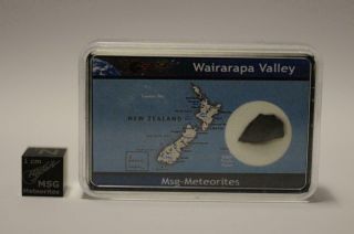 Wairarapa Valley Meteorite Cut Fragment From Zealand Weighing 0.  37g Rare