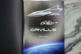 2019 SDCC World of The Orville Hardcover Book Signed by Seth Mcfarlane Comic Con 2