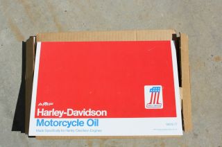 N.  O.  S Vintage Harley Davidson Oil Can Cartons Harley One