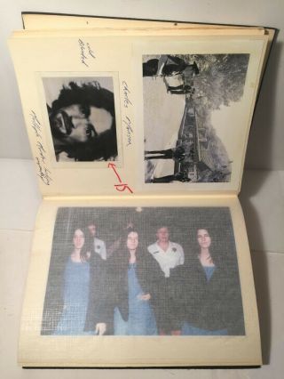 Handmade Scrapbook News Clipping Photo Of Serial Killers Charles Manson