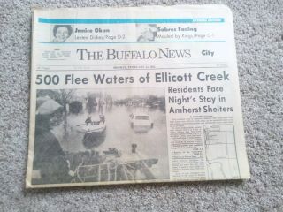 Vintage Buffalo News - Blizzard 85 Newspaper 2/25 1985 Buffalo Ny