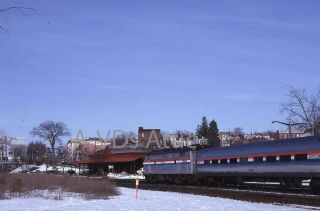 Orig Slide Amtrak Atk 486 284 Niagara Rainbow Hudson Ny 1993 Bin