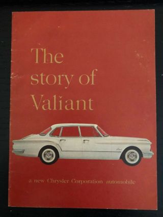 1960 Chrysler Story Of The Valiant Brochure