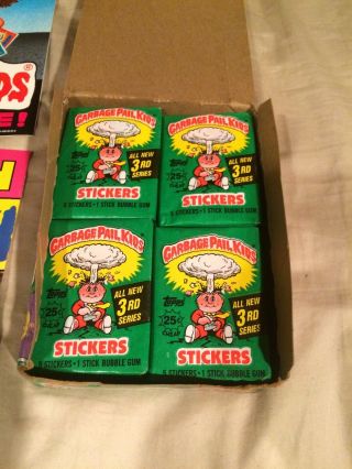 1986 Garbage Pail Kids Series 3 wax box 48 packs 7