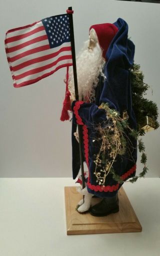 Lynn Haney Santa Claus 2002 Yankee Doodle Santa Statue Style 1662 ☆☆