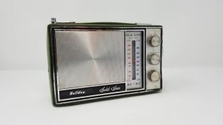 Vintage Holiday Portable Green Solid State Radio