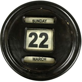 Art Wall Décor Antique Look Perpetual Calander Day,  Date & Month Cl 02