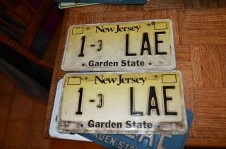 Jersey License Plate Set - Tag: 1 (3) - Lae