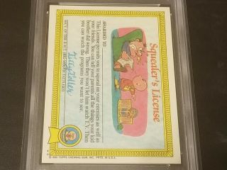 1985 Garbage Pail Kids Series 1 Card 4b ELECTRIC BILL - PSA 9 4