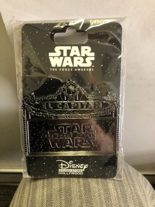 Star Wars The Force Awakens Marquee Dsf El Capitan Le 500 Pin Disney Dssh
