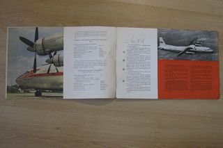 Russian Advertising Booklet Air Plane AN - 10 Aeroflot AH Aviaexport Craft Old 3